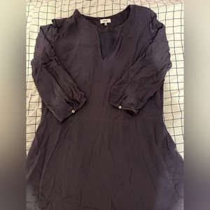 Babaton Silk Purple Long Sleeved Dress